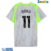 Manchester City Jeremy Doku #11 Rezervni Dres za Ženska 2025-26 Kratak Rukav